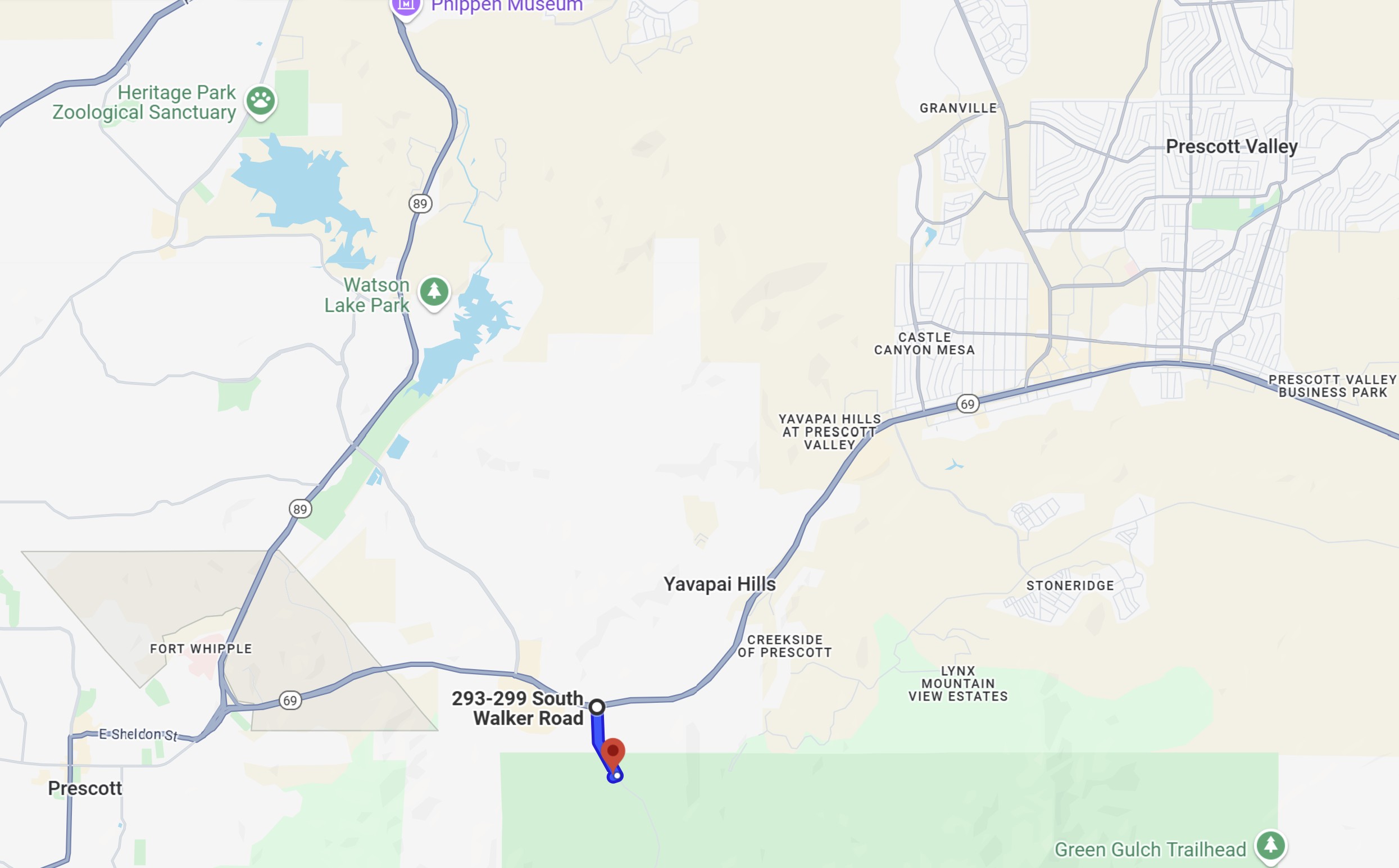 From I-17 and Loop 101